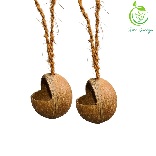 Bird Duniya coconut Shell Bird Feeder by Bird Duniya (Pack of 2)