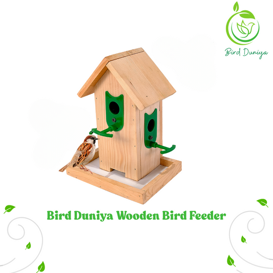 Bird Duniya Wooden Bird Feeder
