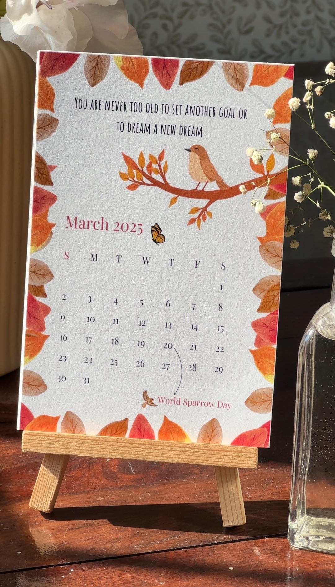 Calendar  2025– Feathers & Dreams